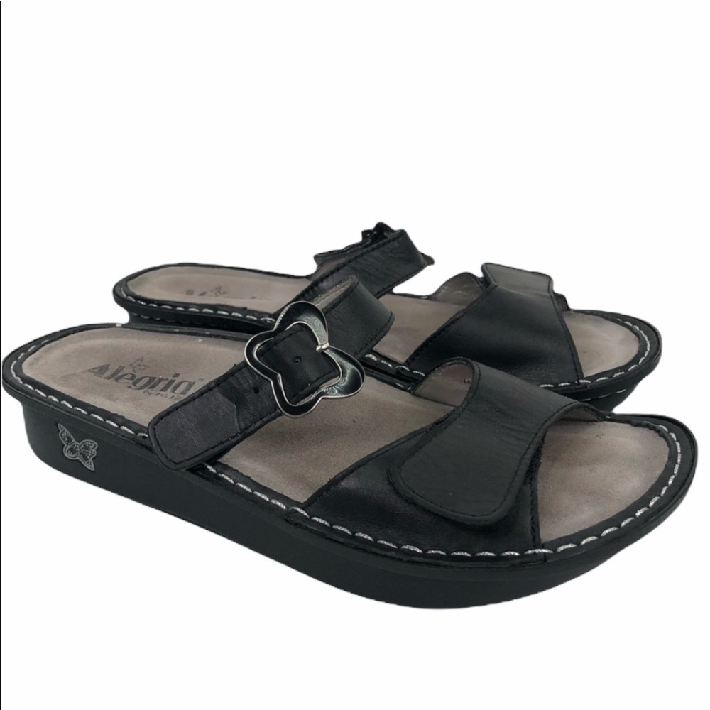 Alegria Black Sandals Comfortable Stylish Footwear